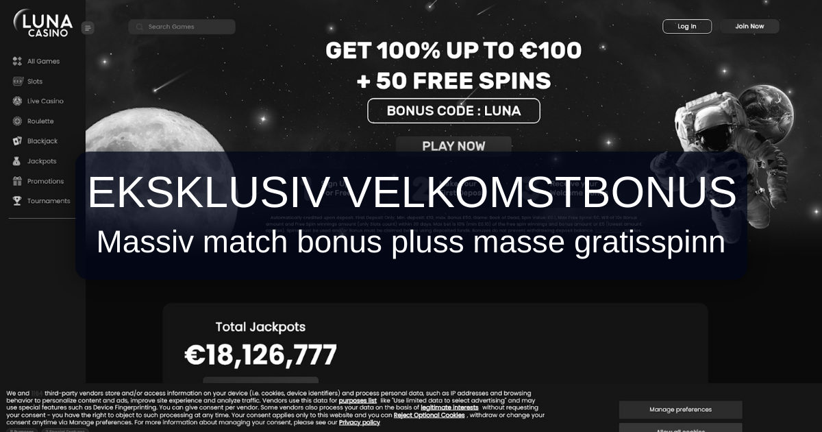 Luna Casino for norske spillere