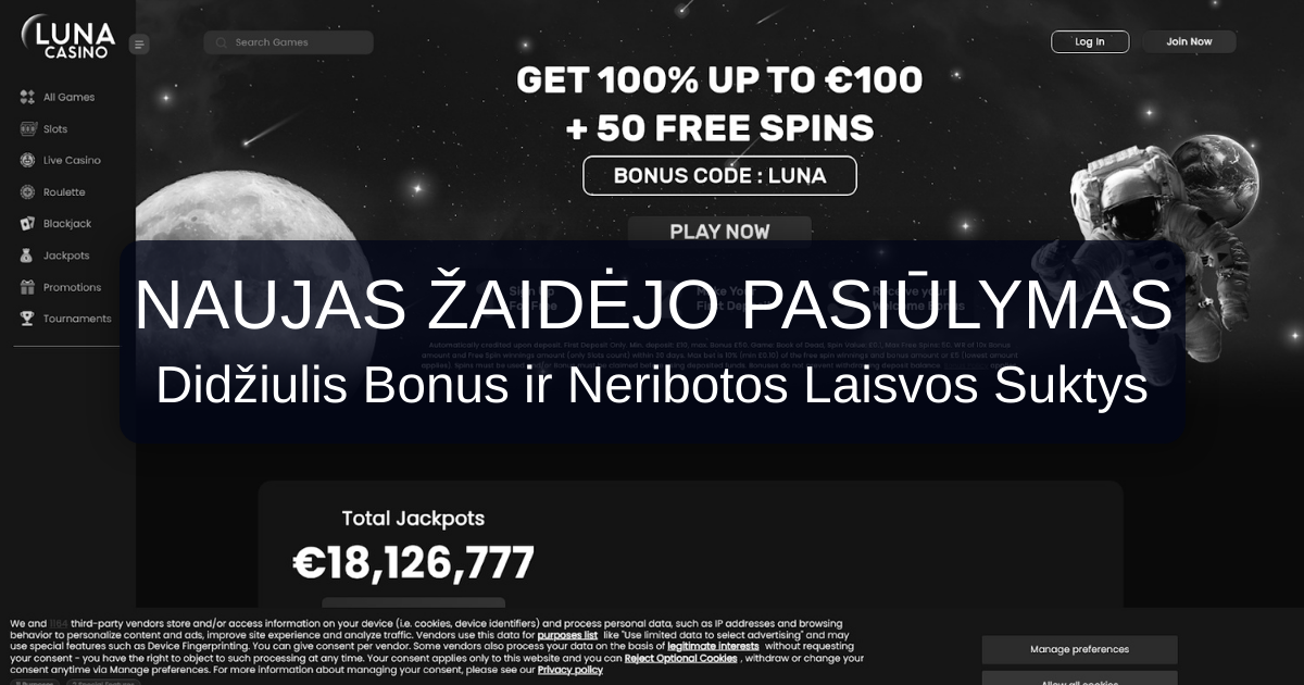 Luna Casino Lietuvos žaidėjams